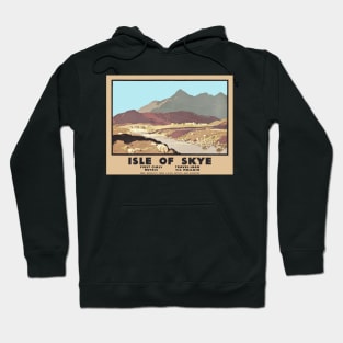 Isle of Skye, Scotland - Vintage Railway Travel Poster Design Hoodie